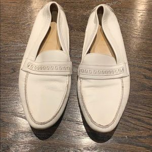 Men’s white lather FENDI  loafer